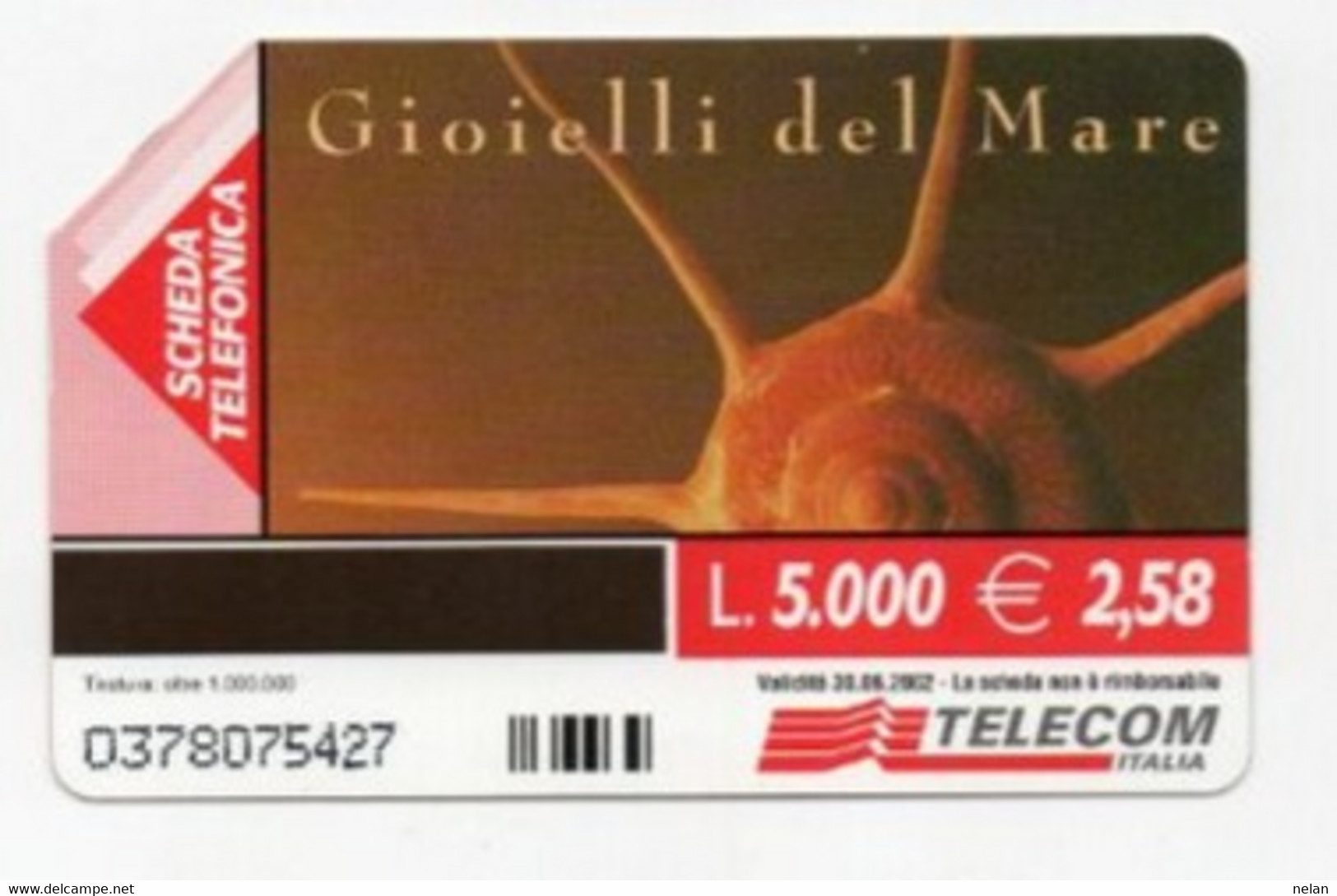 SCHEDA TELEFONICA - PHONE CARD - ITALIA - TELECOM - GIOELLI DEL MARE - Peces