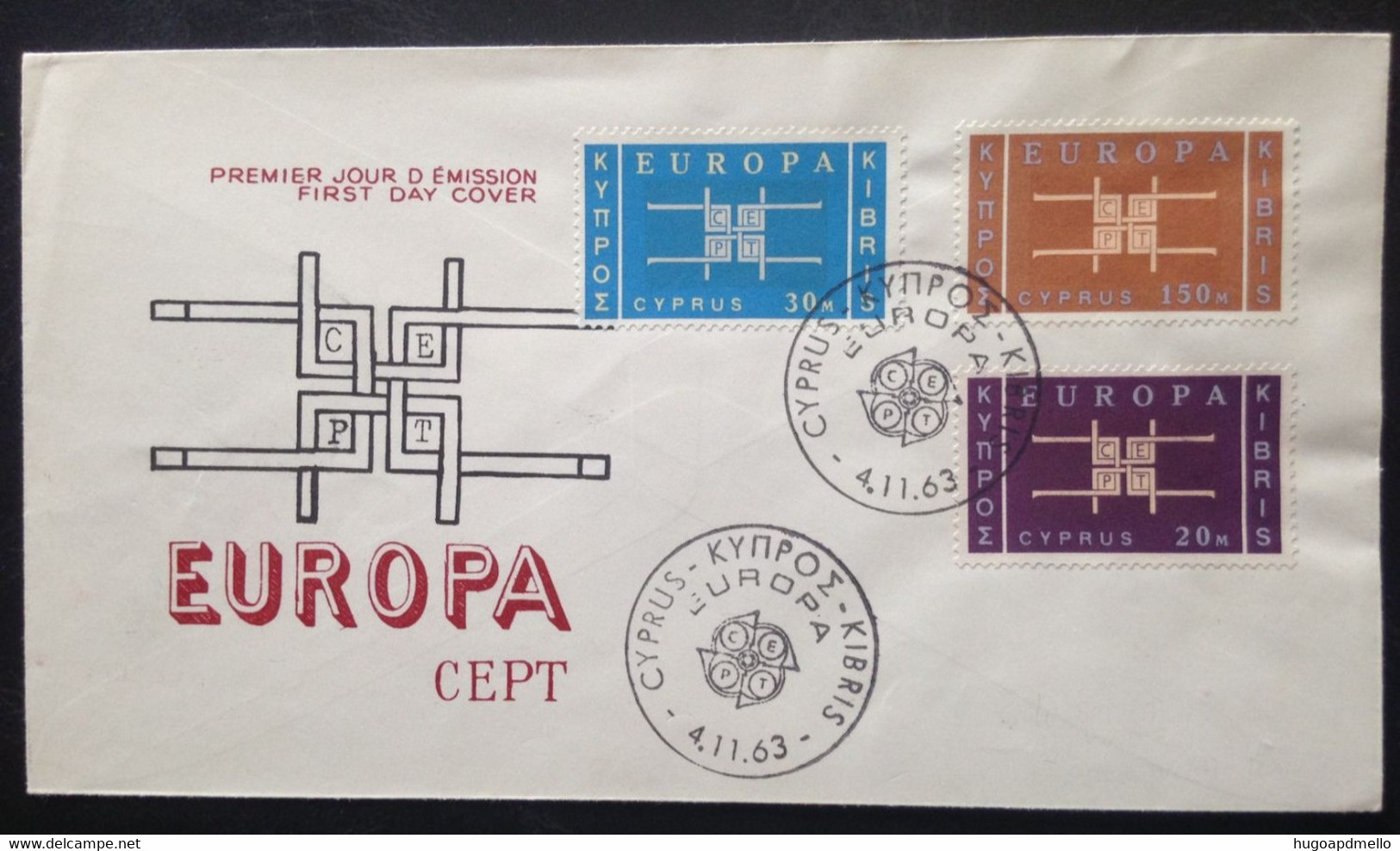 CYPRUS,  Uncirculated FDC, « Europa Cept », 1963 - 1977