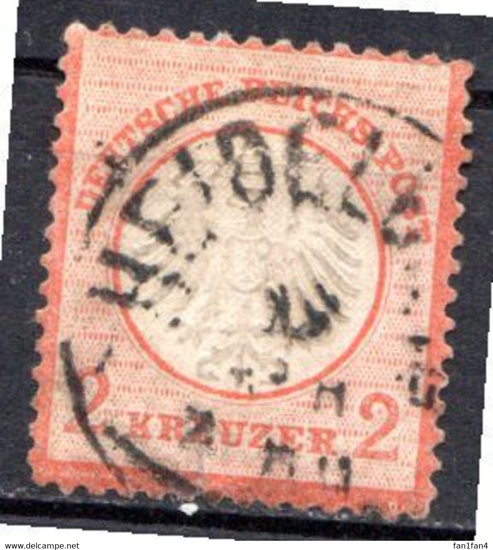 ALLEMAGNE - (Empire) - 1872 - N° 8 - 2 K. Orange - (Aigle En Relief - Petit écusson) - Used Stamps