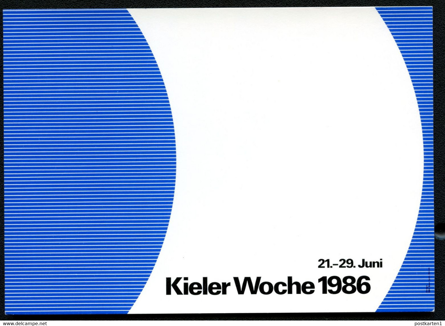 Bund PP106 D2/044 KIELER WOCHE 1986 - Privé Postkaarten - Ongebruikt