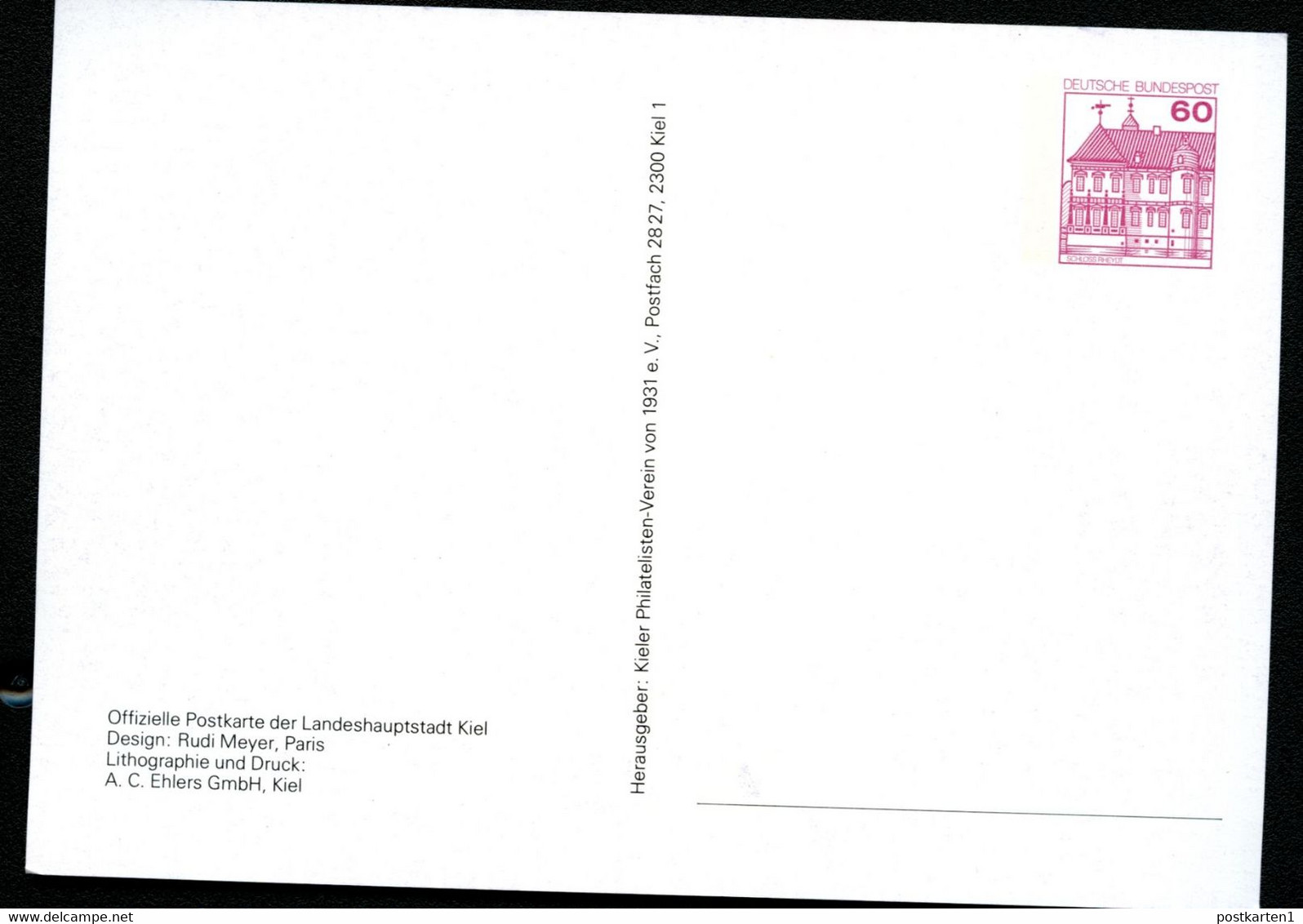 Bund PP106 D2/046 KIELER WOCHE 1987 - Privatpostkarten - Ungebraucht