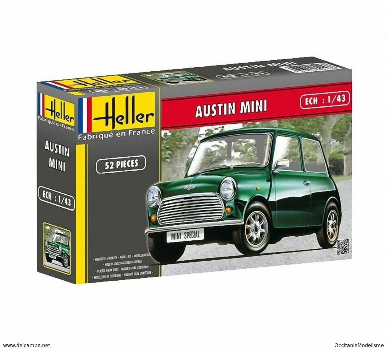 Heller - AUSTIN MINI Maquette Kit Plastique Réf. 80153 NBO 1/43 - Automobili