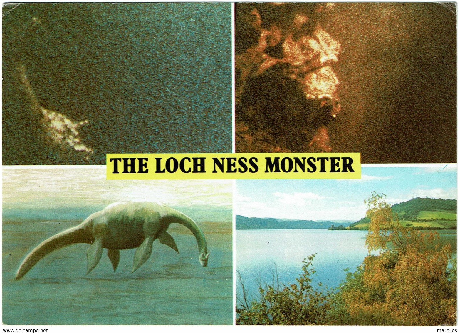 CPSM Ecosse The Loch Ness Monster, Nessie, Multivue, Timbre 1979 - Dunbartonshire
