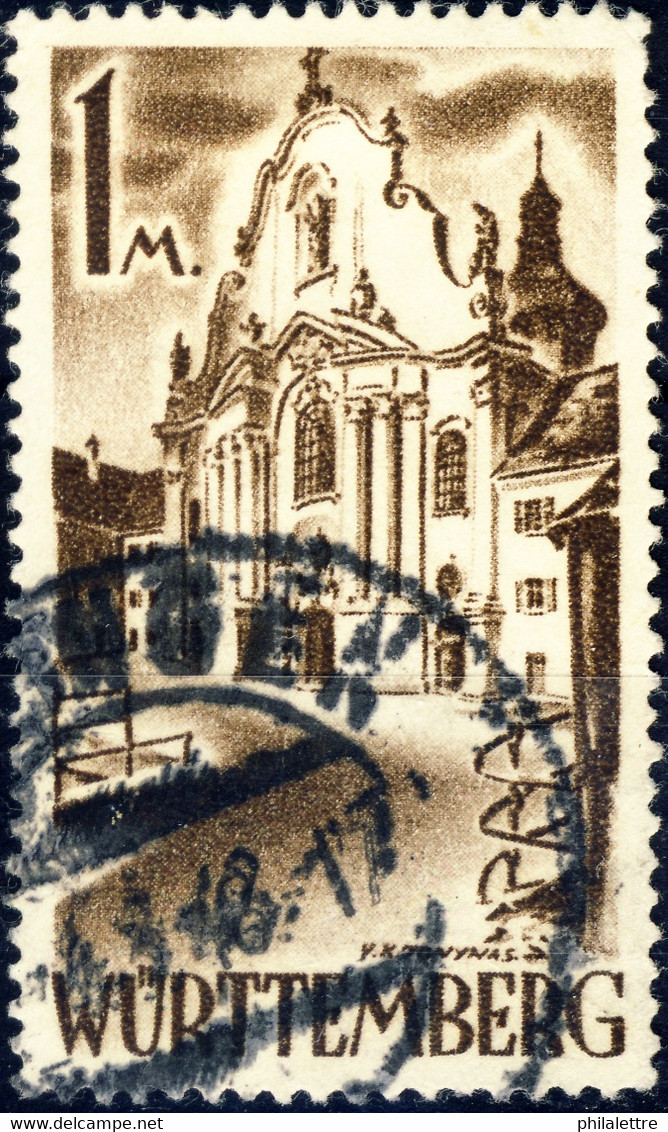 ALLEMAGNE / DEUTSCHLAND - Franz. Zone WÜRTTEMBERG - 1947 - Paar Mi.13yvII Type 2 - Obl. / Gestempelt - TB (b) - Wurtemberg