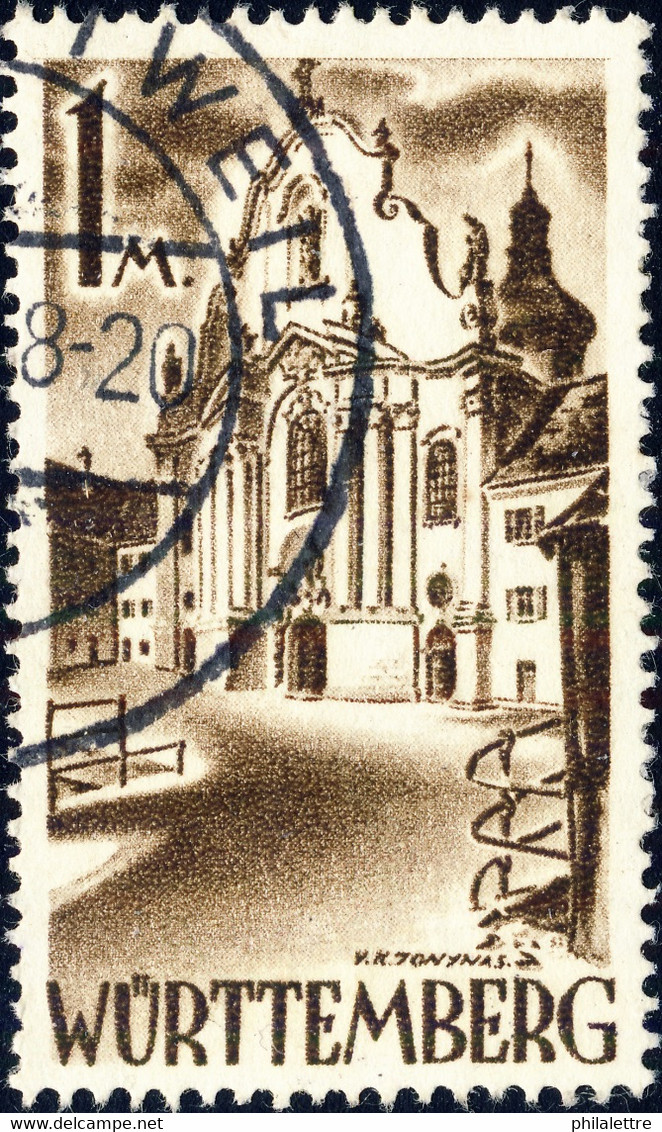 ALLEMAGNE / DEUTSCHLAND - Franz. Zone WÜRTTEMBERG - 1947 - Paar Mi.13yvII Type 2 - Obl. / Gestempelt - TB (c) - Württemberg