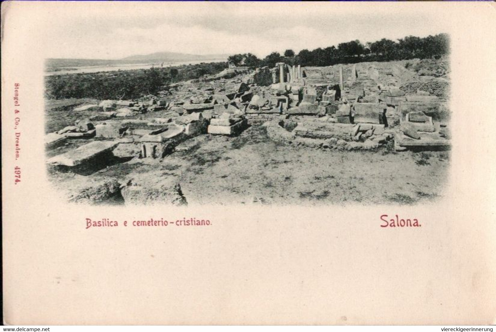 !  Alte Ansichtskarte Salona, Kroatien, Verlag Stengel, Dresden 4974 - Croatie