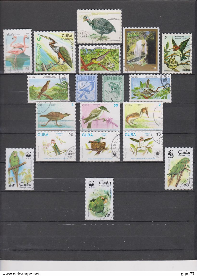 51 TIMBRES CUBA OBLITERES  DE 1876 à 1998 - Used Stamps