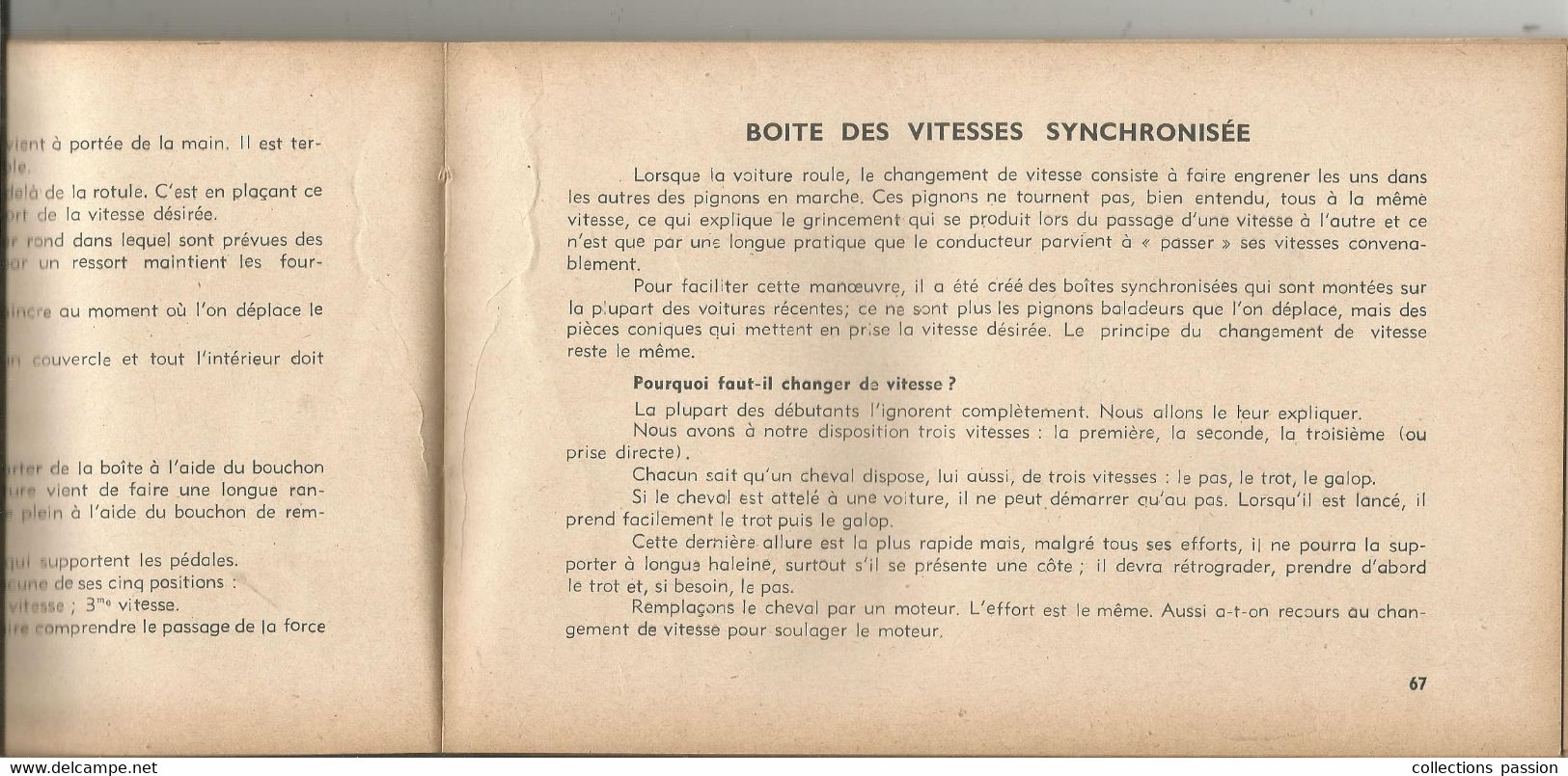 JC , L'AUTOMOBILE , son mécanisme , sa conduite , son entretien , son depannage,René M. Viette, 104 pp, frais fr 6.15e