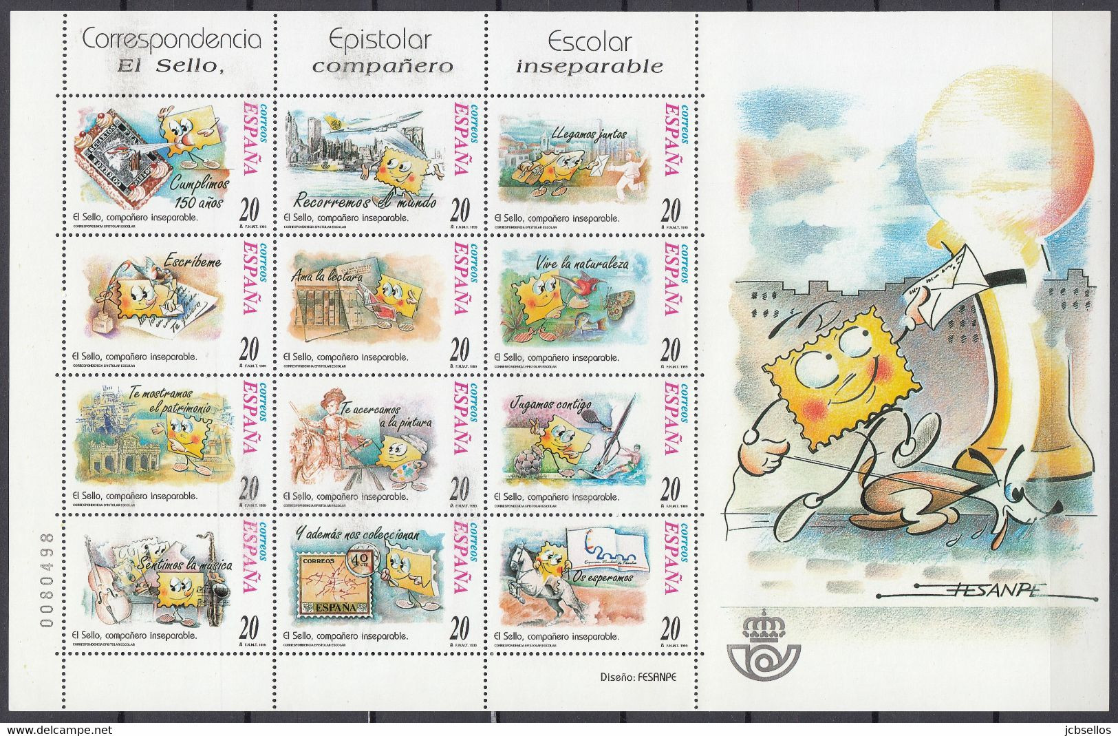 ESPAÑA 1999 Nº 3614/3684 AÑO COMPLETO NUEVO 39 SELLOS + 2 HB + 2 MP + 1 BLOQ. - Full Years