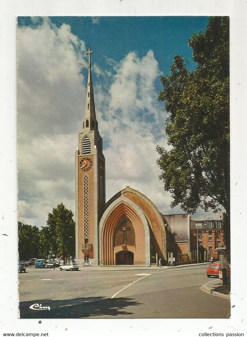 JC , Cp , 92 , BAGNEUX ,l'église ,vierge ,ed. Combier - Bagneux