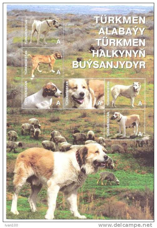 2013 Turkmenistan, Dogs Or Turkmenistan, S/s, Mint/** - Turkménistan