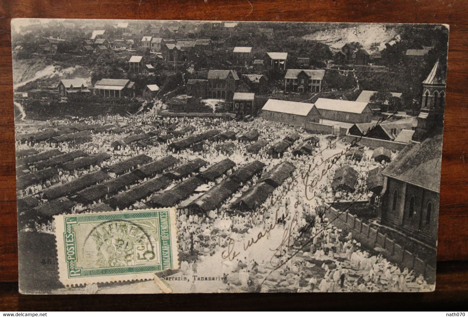 Madagascar France Cpa Ak Marché Cover Colonie - Brieven En Documenten