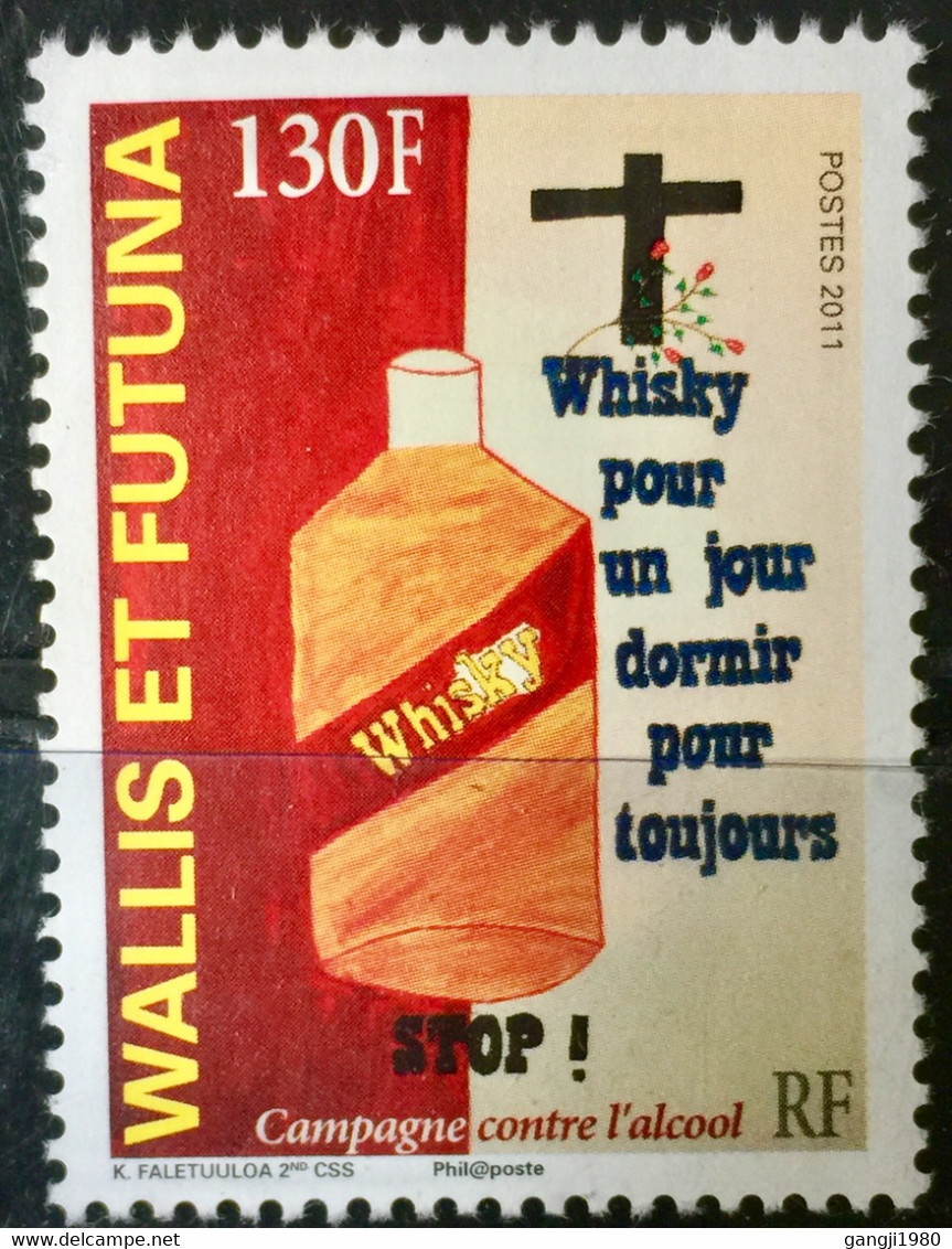 WALLIS & FUTUNA 2011 STAMP ON ALCOOL WHISKY - Nuevos