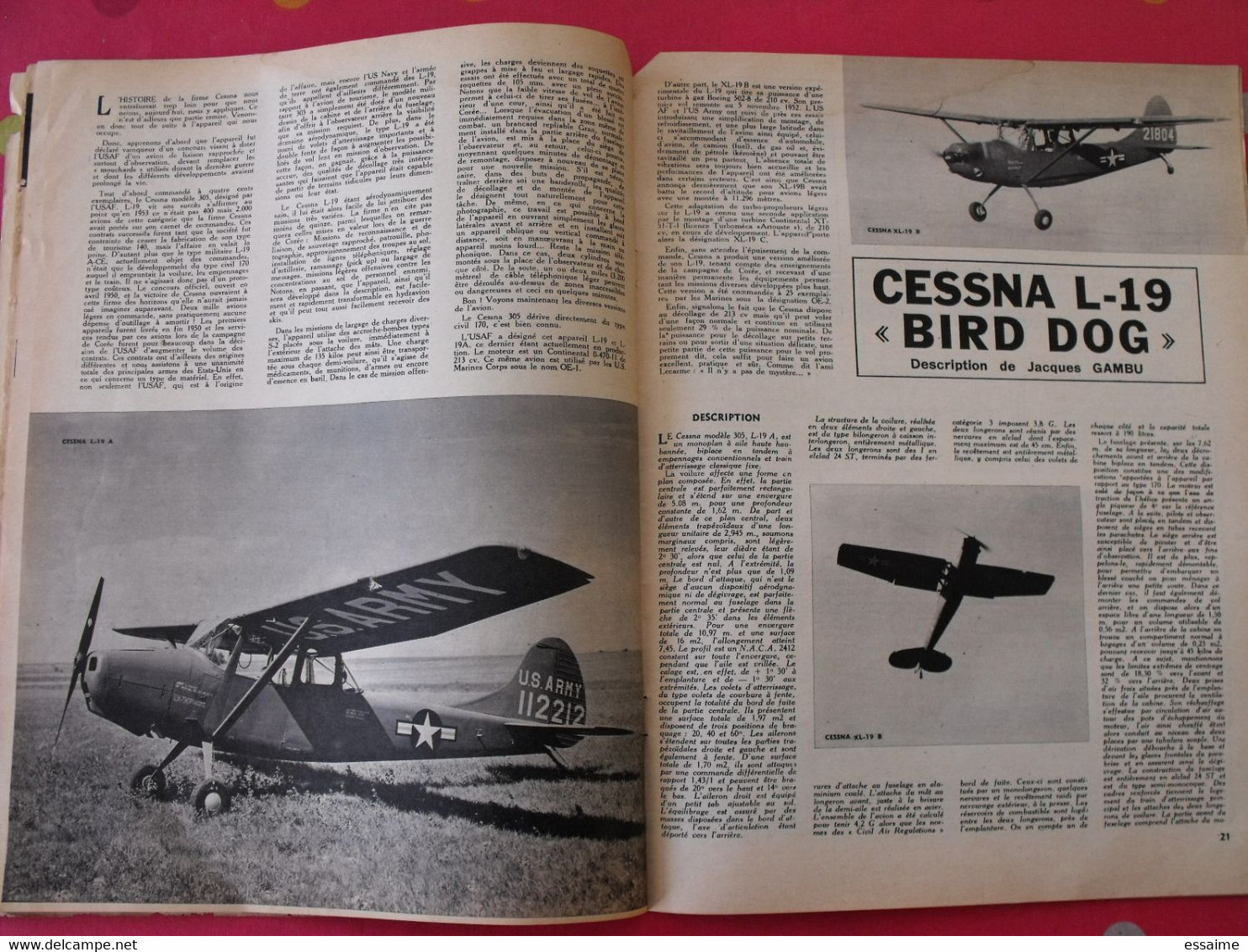 Revue Aviation Magazine N° 110 Du 15 Novembre 1954. Nombreuses Photos. Dassault Ouragan Cessna Paras Lockheed - Aviazione