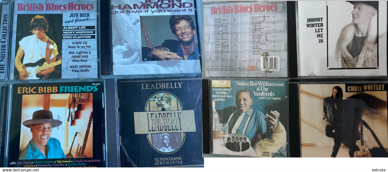 BLUES : 10 CD (Jeff Beck - E. Bibb - J. Hammond - Leadbelly - Muddy Waters - Sonny Boy Williamson - J. Winter -C. Whitle - Blues