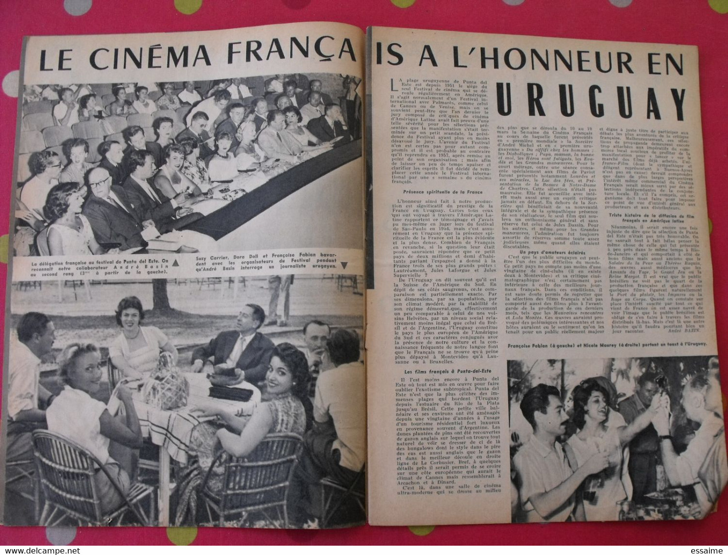 2 Revues Radio Cinéma Télévision N° 325,327 De 1956. Anna Magnani, Anne Vernon, Sabbagh De Caunes Chevalier - Cinema
