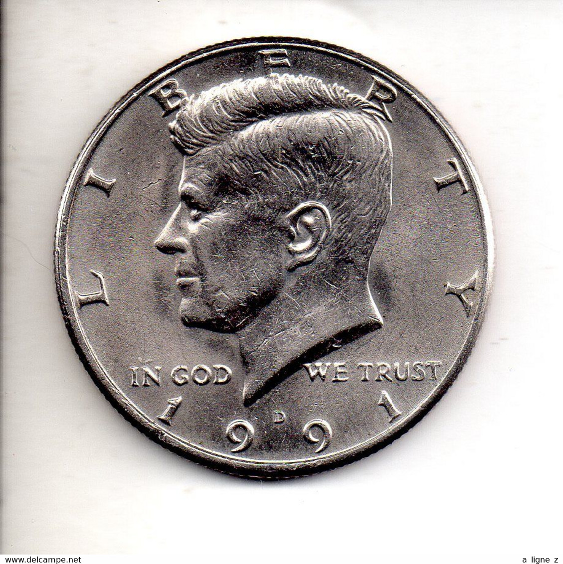 REF M6 : Monnaie Coin U.S.A. Half Dollar Kennedy 1991 - Half Dimes (Mezzi Dimes)