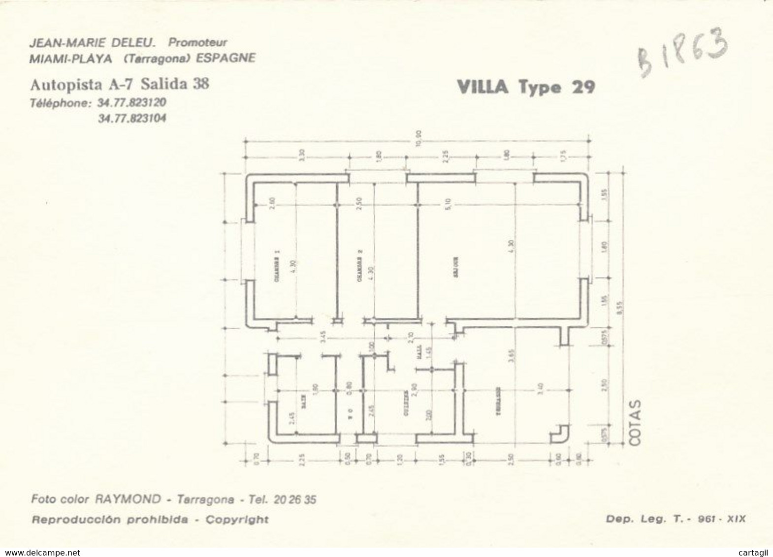 Lot 2 Rares  Documents  Programme Immobilier à Miami Playa - Tarragona  -Espagne--Envoi Gratuit - Espagne