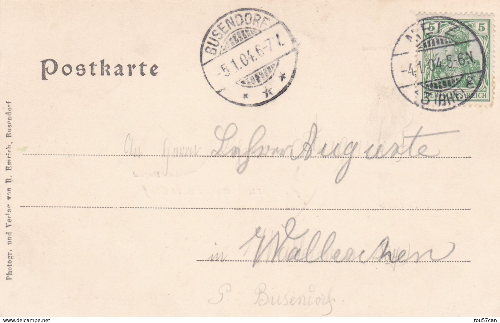 BOUZONVILLE - BUSENDORF - MOSELLE - (57) - RARE CPA MULTIVUES 1904. - Otros & Sin Clasificación