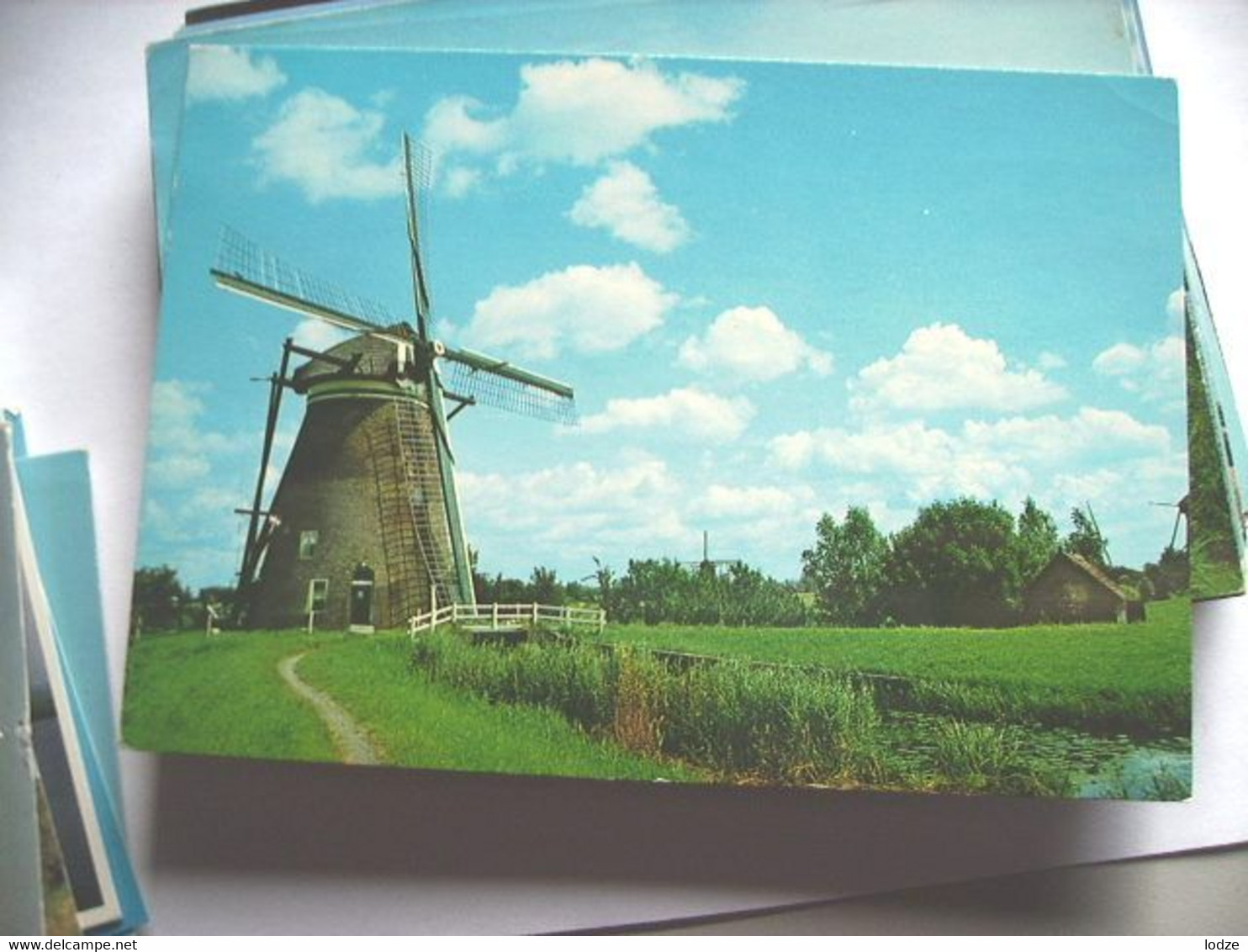 Nederland Holland Pays Bas Kinderdijk Met Mooie Molen En Omgeving - Kinderdijk