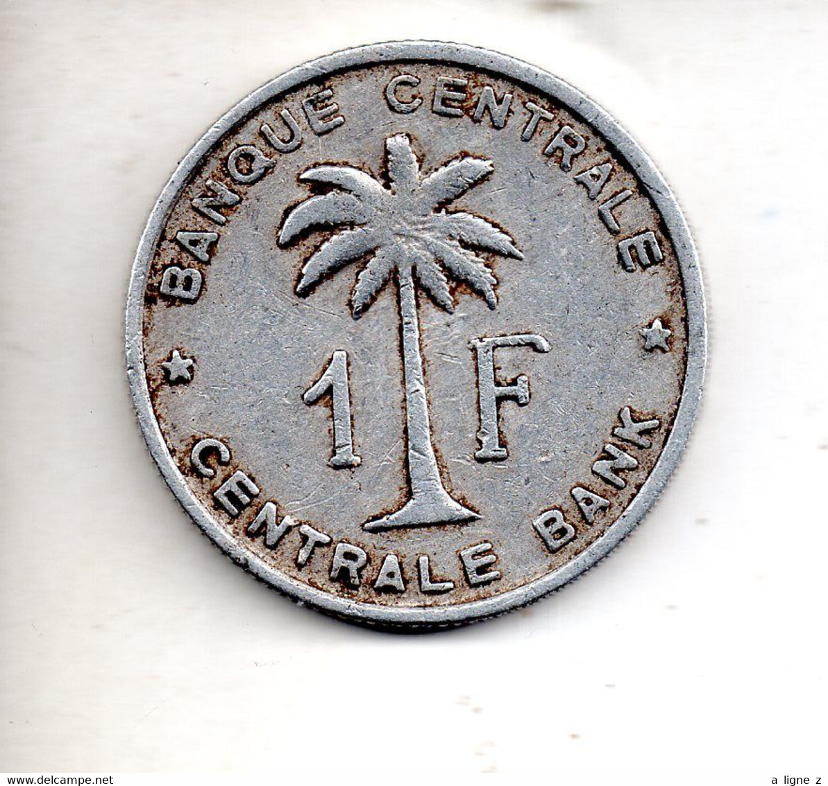 REF M6 : Monnaie Coin 1 Franc 1958 Congo Belge Ruanda - 1951-1960: Boudewijn I
