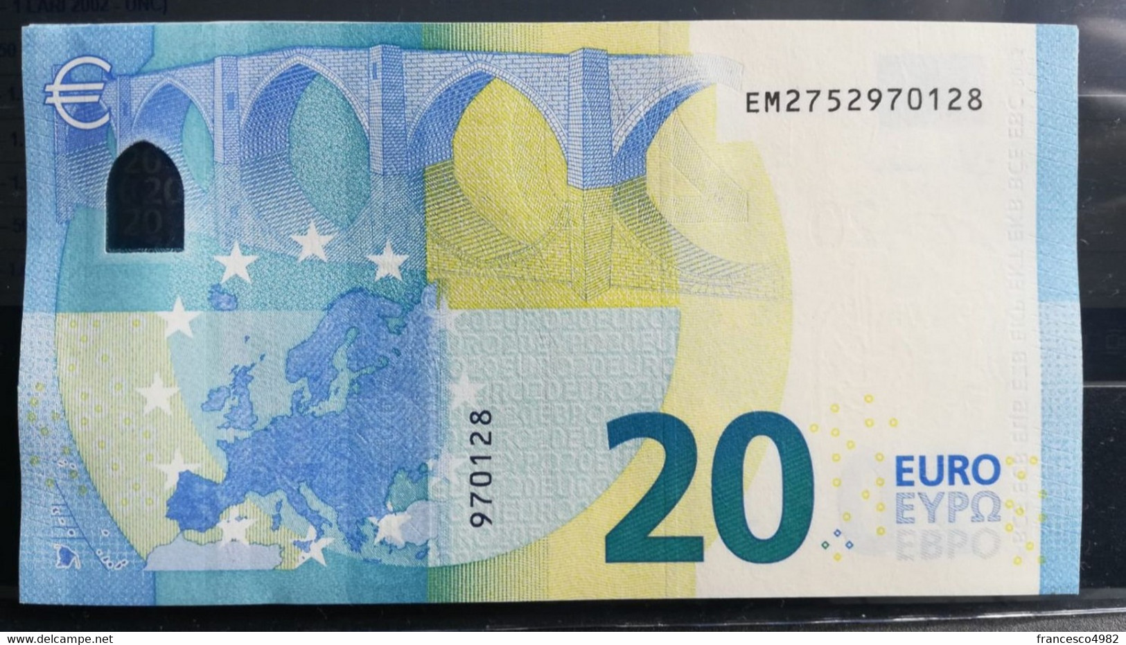 EUROPEAN CENTRAL BANK - FRANCE (EM) E010G5 - P.NewE – 1 X 20 EURO 2015 - UNC - Firma LAGARDE - 20 Euro