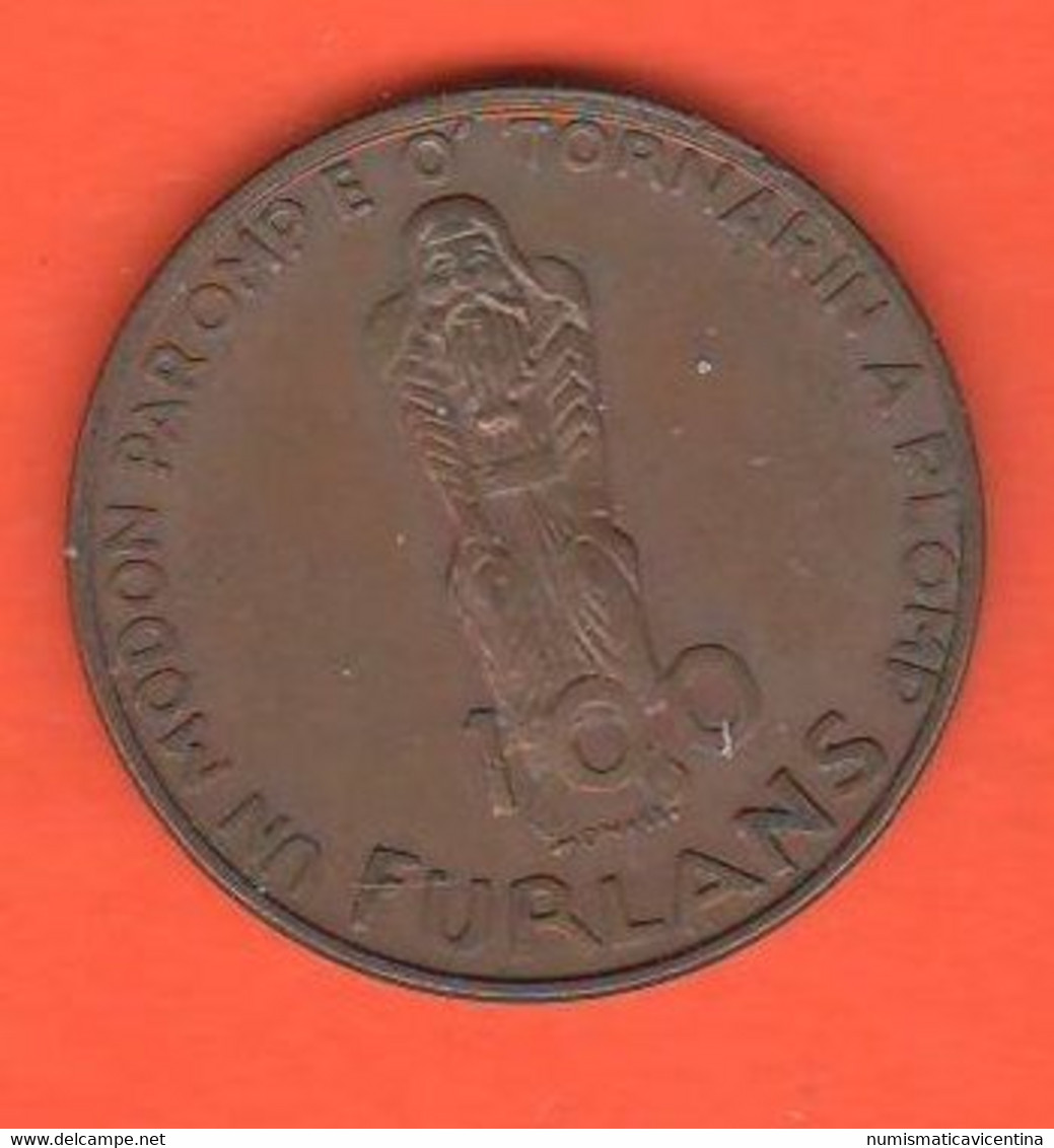 Italia 100 Furlans 1977 Friuli Earthquake Emergency Money Italie Italy Token Monetary - Notgeld