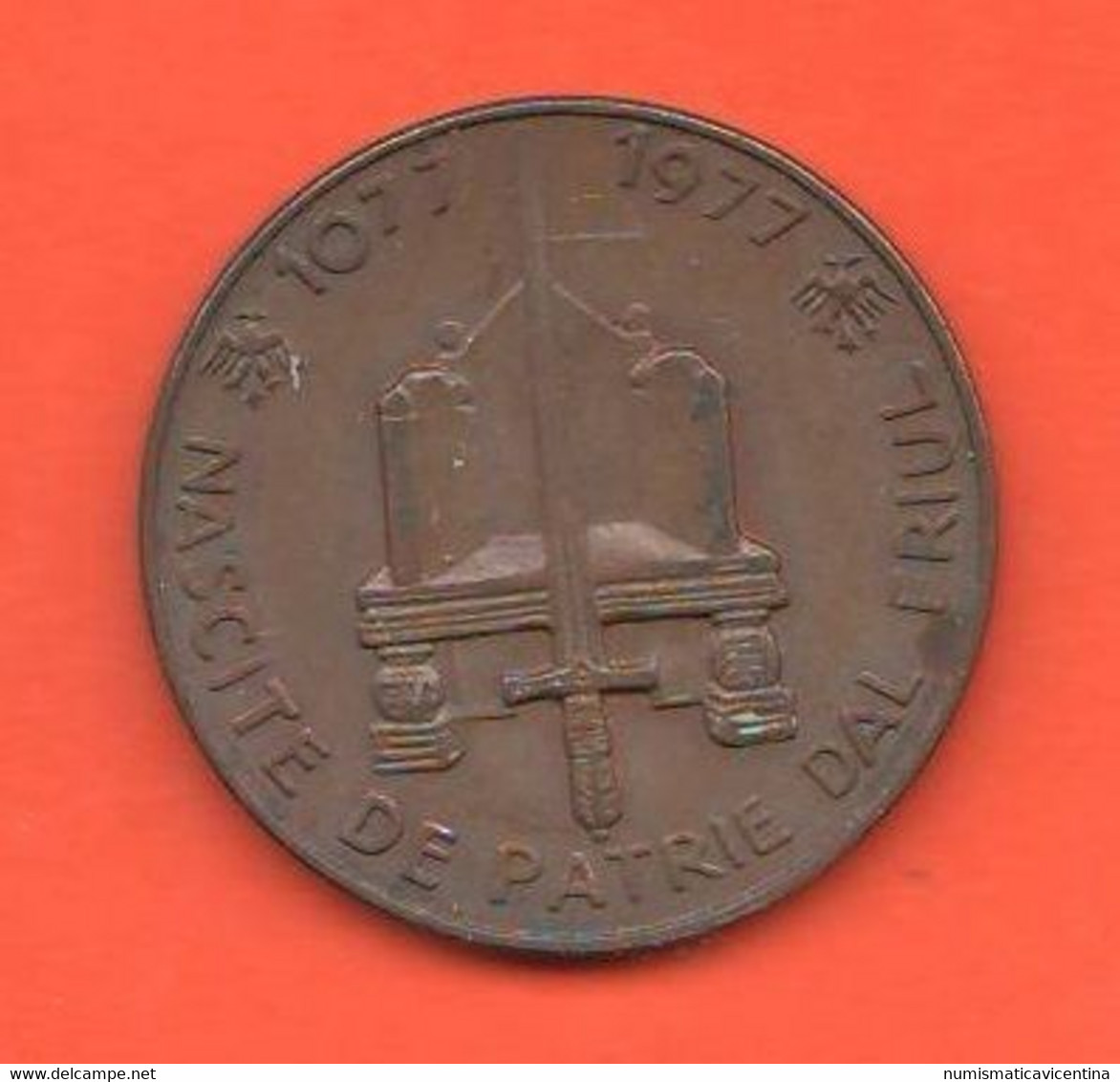 Italia 100 Furlans 1977 Friuli Earthquake Emergency Money Italie Italy Token Monetary - Monétaires/De Nécessité