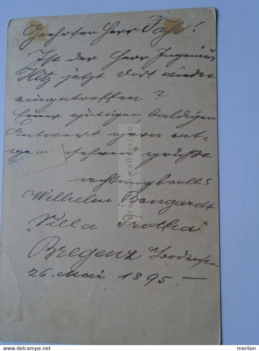 D178653  Österreich Ganzsache  1895   Bregenz - Sent To Rheinfelden (Baden)  Hotel Bellevue - Altri & Non Classificati