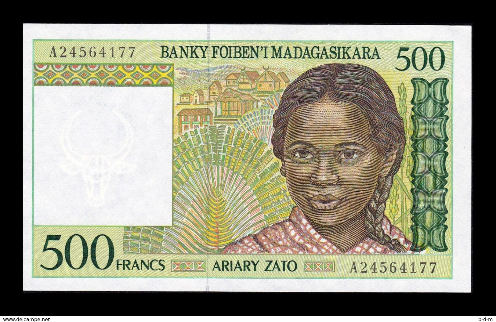 Madagascar 500 Francs 1994 Pick 75a Serie A Sign 4 SC UNC - Madagaskar