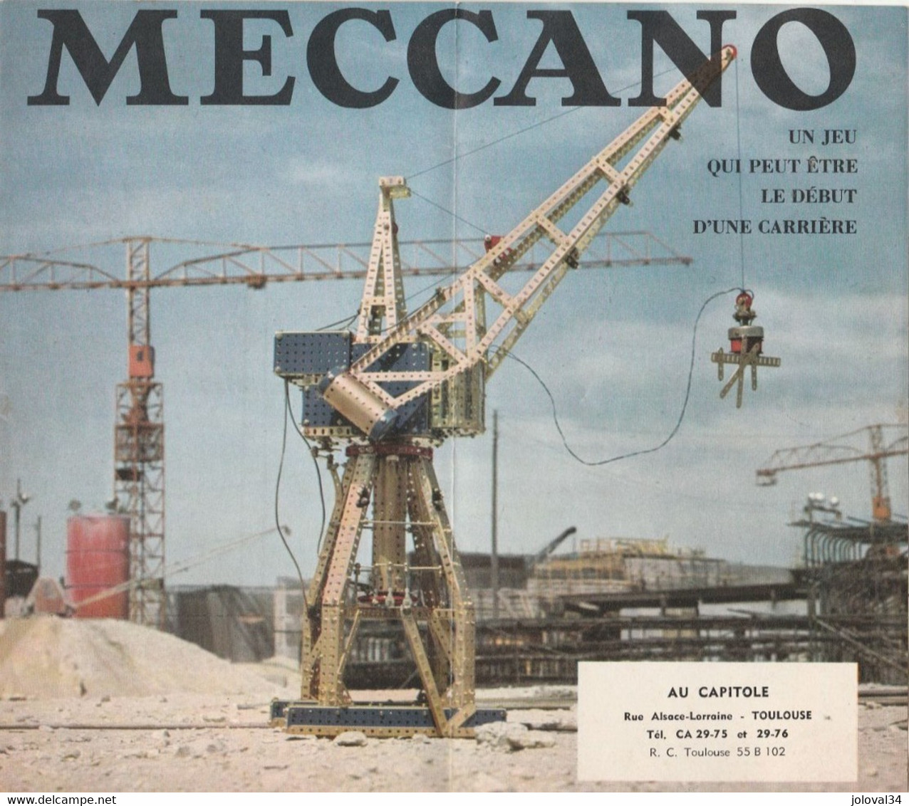 Dépliant Publicité MECCANO  Au Capitole TOULOUSE 1964 Très Bon état - 5 Scan - Meccano