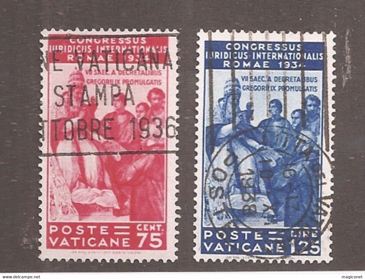 Vatican - Y&T N° 69 + 71 Oblitérés - 1934 - Sonstige & Ohne Zuordnung