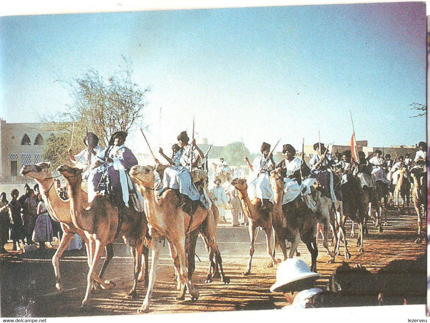 MAURITANIE 1958 ATAR DEFILE GUERRIERS REGUIBAT VISITE PRIVEE GENERAL DE GAULLE - Mauritanie