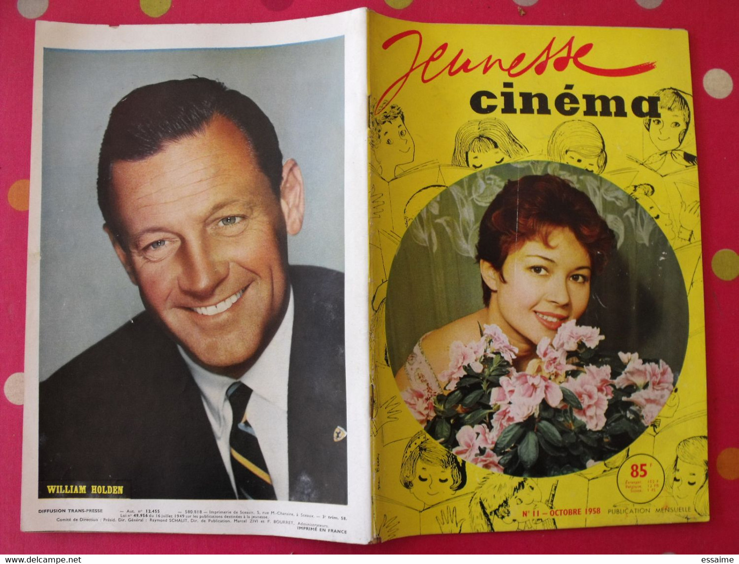 Revue Jeunesse Cinéma N° 11 De 1958. Dany Carrel Vadim Audrey Hepburn Alain Delon William Holden Jeanne Moreau Leigh - Cinéma