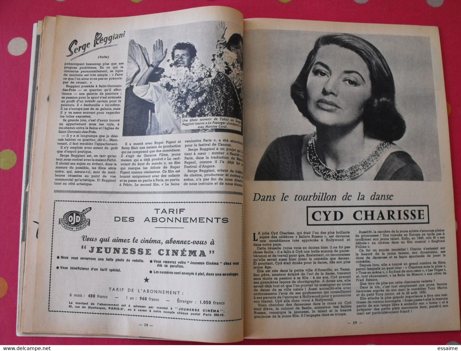 Revue Jeunesse Cinéma N° 11 De 1958. Dany Carrel Vadim Audrey Hepburn Alain Delon William Holden Jeanne Moreau Leigh - Cinema