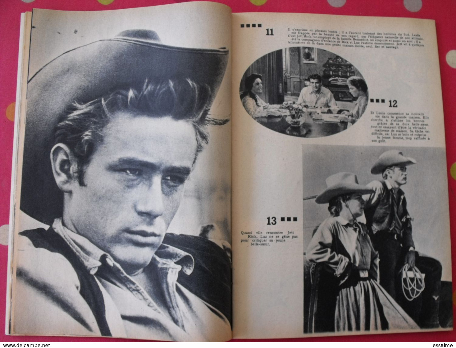 revue Jeunesse cinéma n° 12 de 1958. audrey hepburn gil vidal ingrid bergman james dean maria schell montand