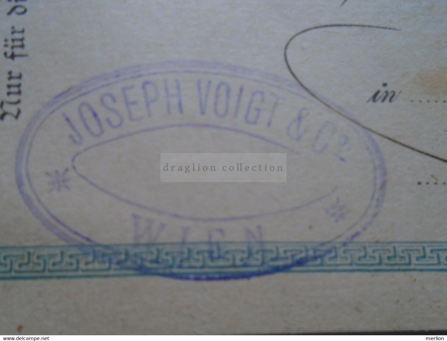 D178660   Österreich Ganzsache  1900  WIEN    Joseh Voigt & Cie.  Sent To Croatia  Županje  Zuppagne Math. Brunschmid - Other & Unclassified