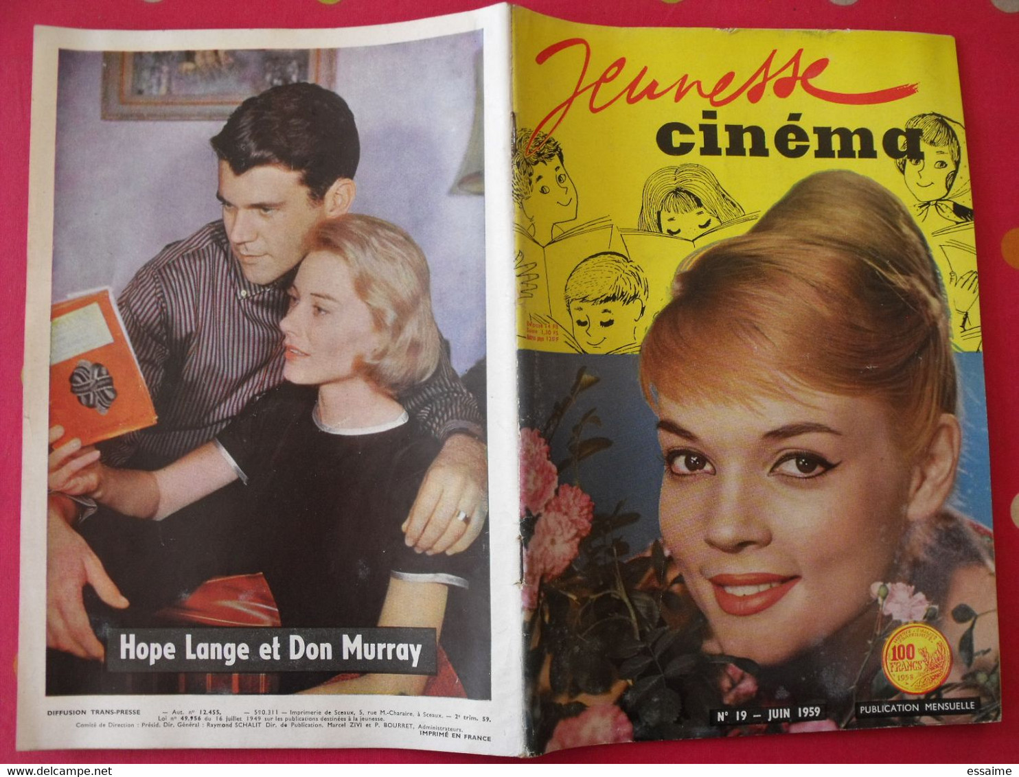 Revue Jeunesse Cinéma N° 19 De 1959. Agnès Laurent Brigitte Bardot Marylin Monroe Leslie Caron Dufilho Aznavour Loren - Cinema