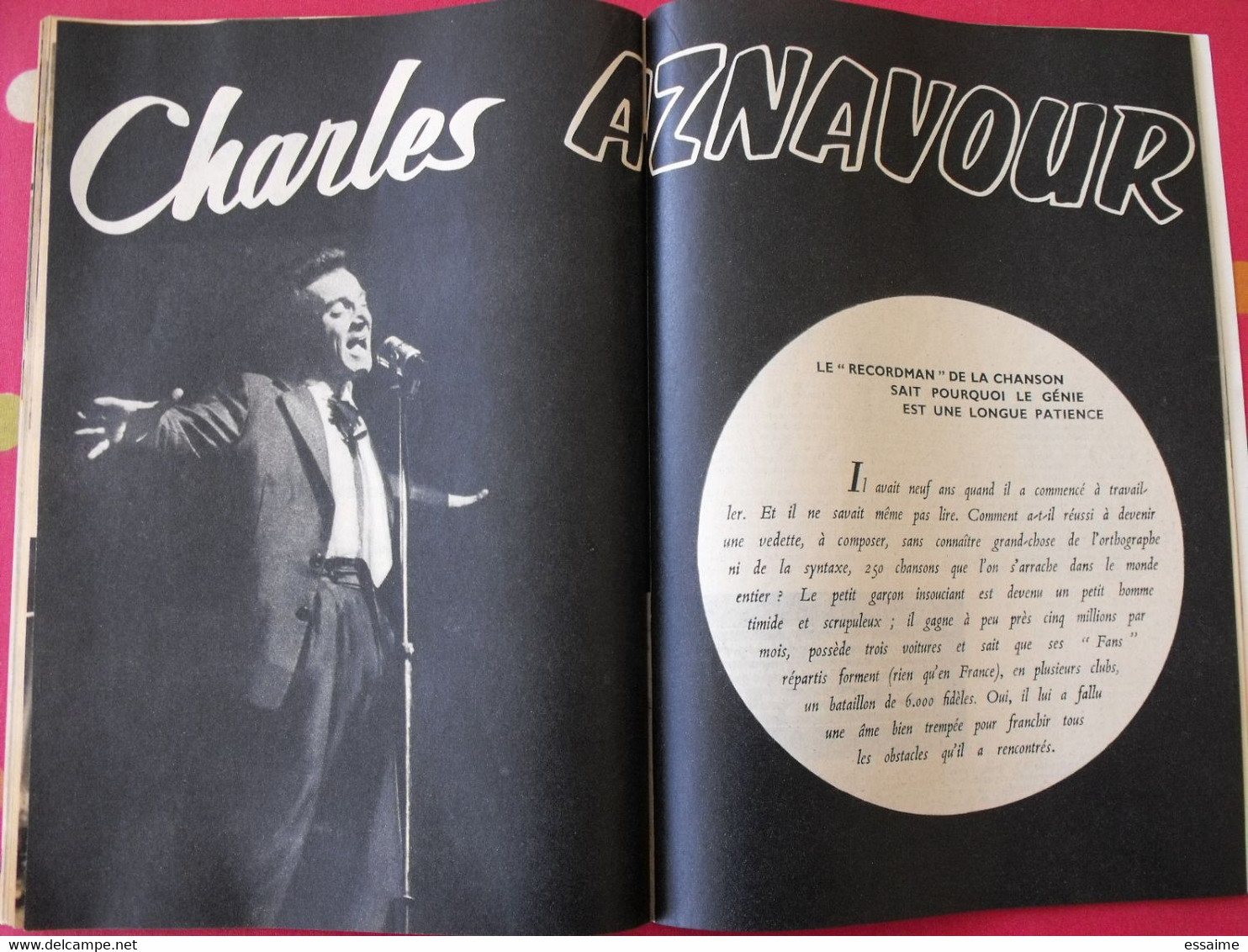 revue Jeunesse cinéma n° 19 de 1959. agnès laurent brigitte bardot marylin monroe leslie caron dufilho aznavour loren