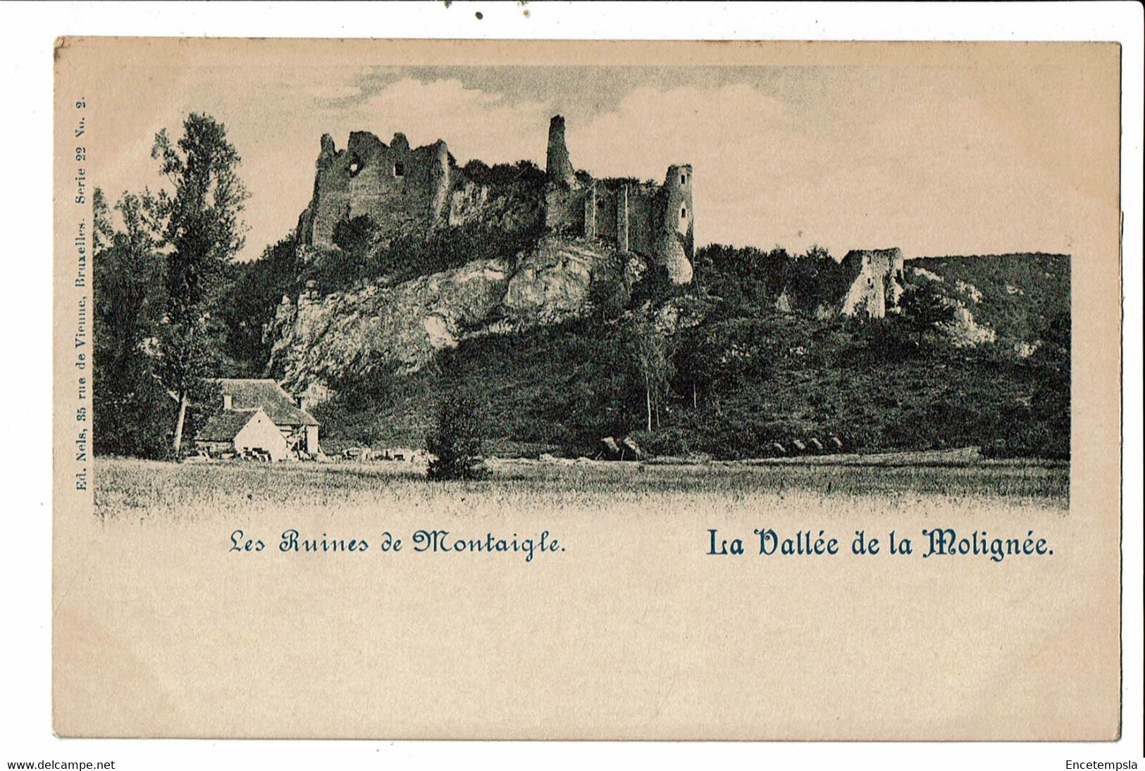 CPA Carte Postale Belgique Vallée De La Molignée Ruines De Montaigle  Début 1900   VM30657 - Onhaye