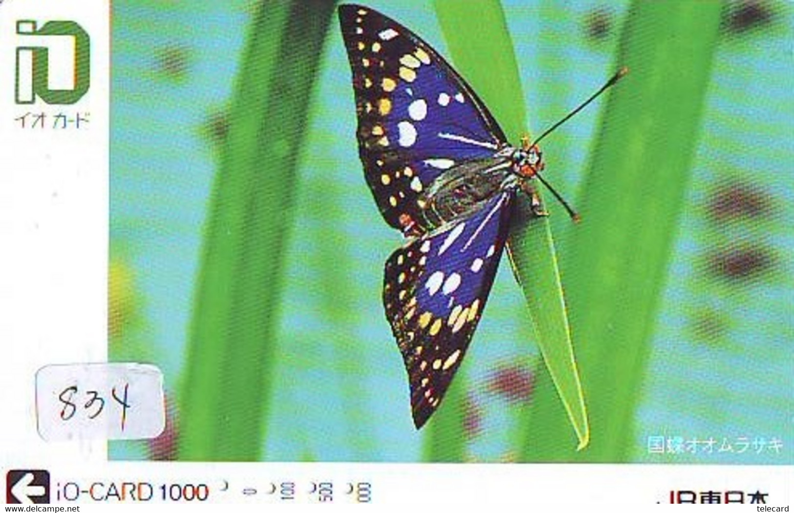 Télécarte Japon * PAPILLON * BUTTERFLY * VLINDER * SCHMETTERLING * ANIMAL (834) PHONECARD JAPAN * TELEFONKARTE - Farfalle