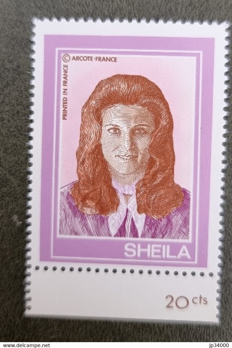 FRANCE, Musique , SHEILA 1 Timbre Neuf Sans Charniere. MNH. (emis En 1969) - Cantantes