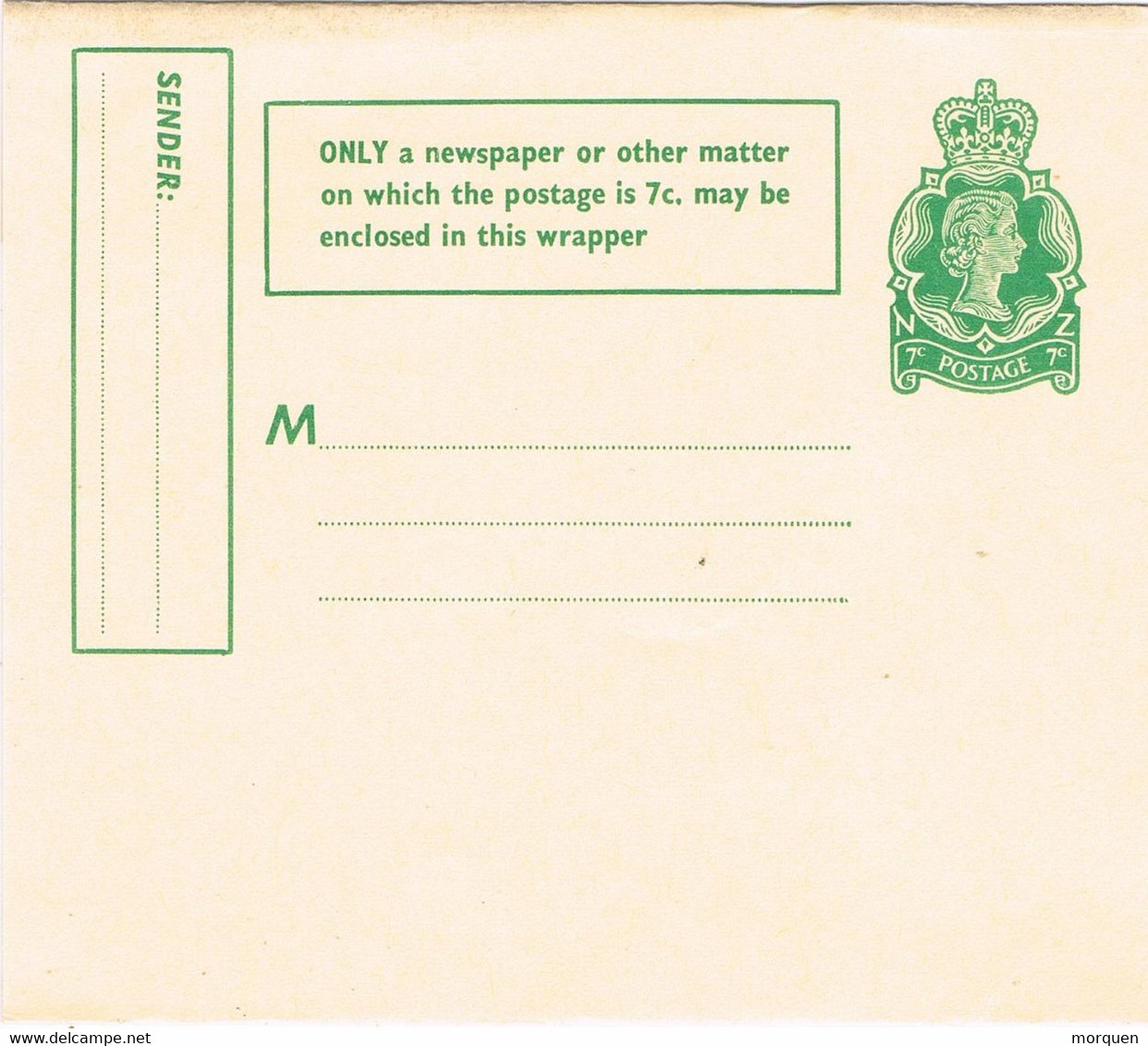 40247. Faja Publicacion NEW ZEALAND  7 C.. Newspaper - Postal Stationery