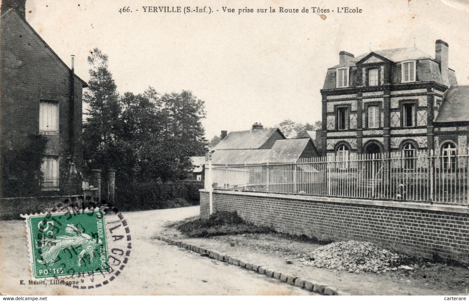 76,SEINE MARITIME,YERVILLE,1906 - Yerville