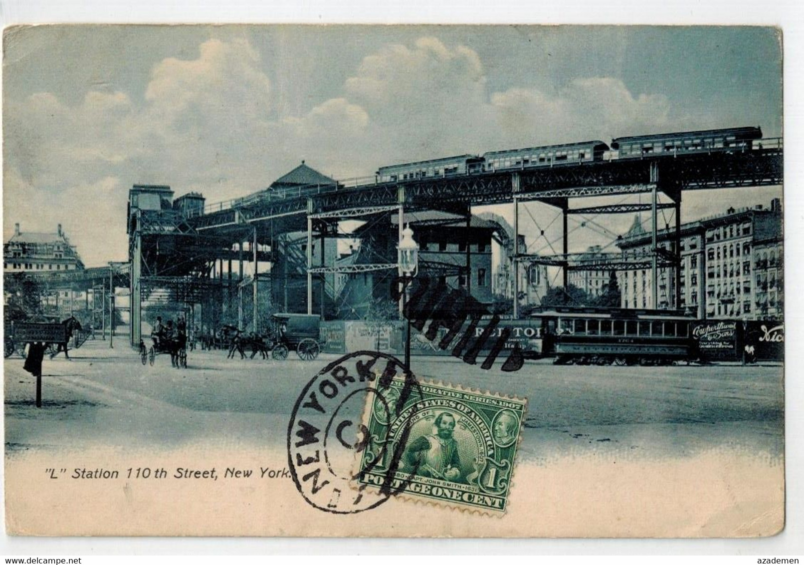 NEW-YORK City  "L" Station 110 Th Street - Transports