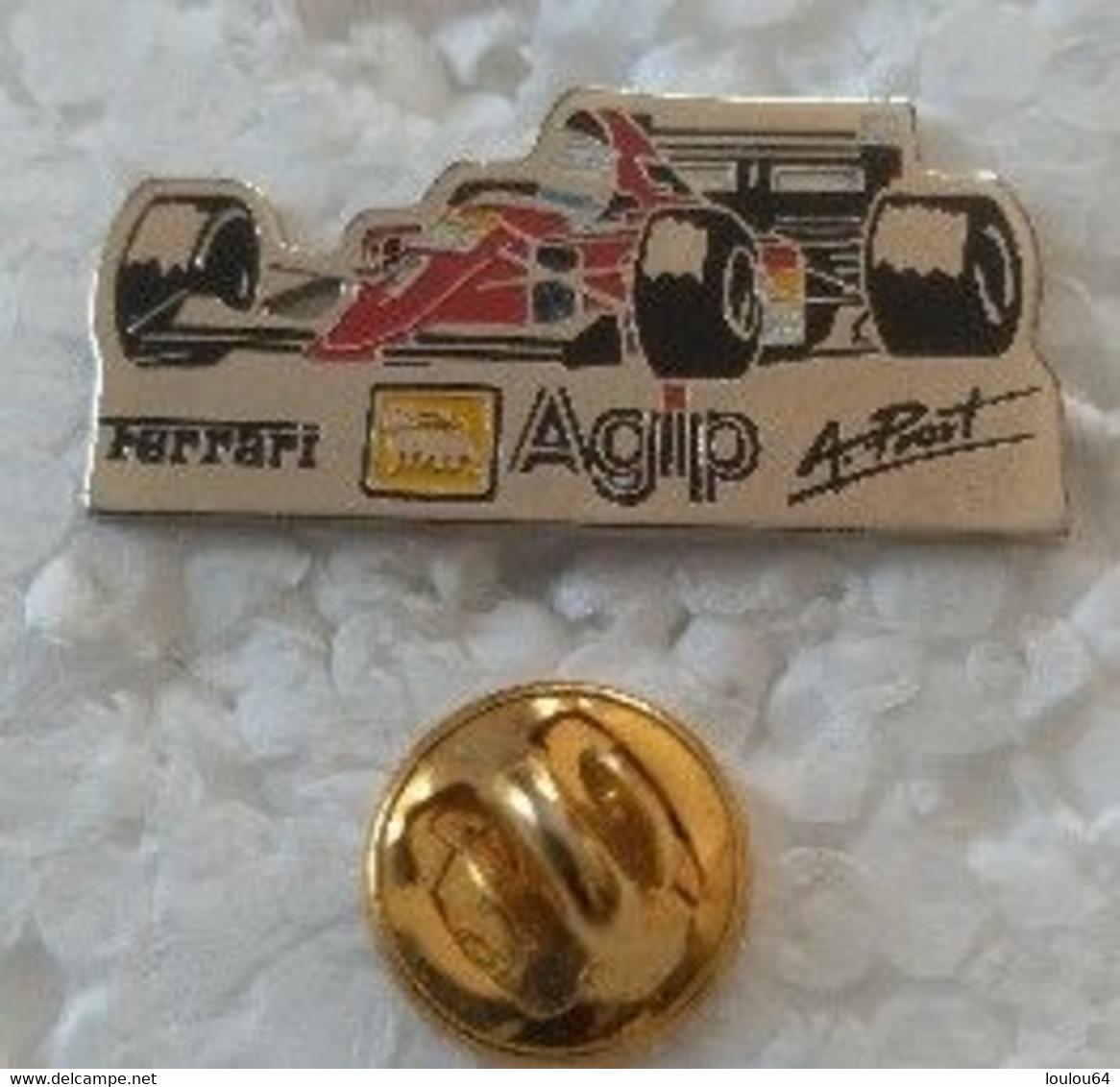 Pin's - Sports - Automobiles - F1 - FERRARI - AGIP - A. PROST - - Automobile - F1