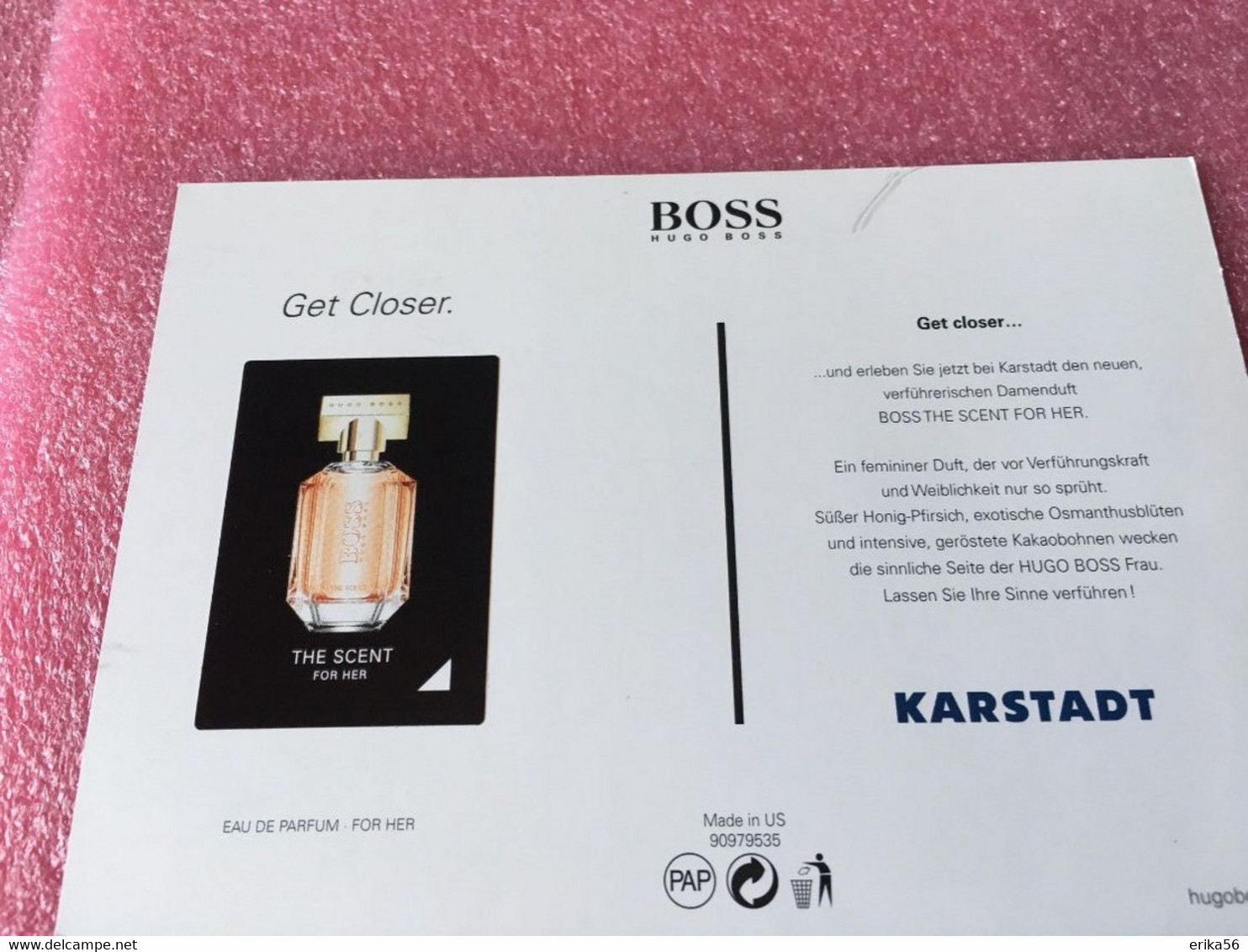 BOSS THE SCENT FOR HER   HUGO BOSS - Modernes (à Partir De 1961)