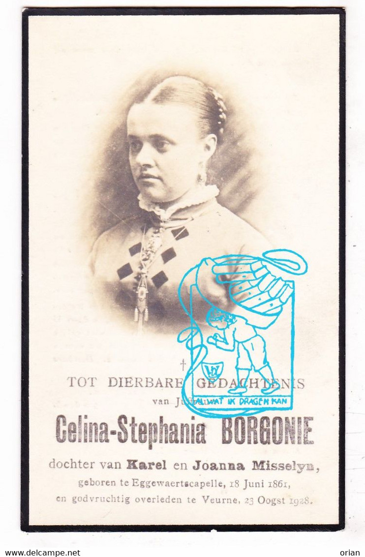 DP Foto - Celina Stephanie Borgonie / Misselyn ° Eggewaartskapelle 1861 † Veurne 1928 - Devotion Images