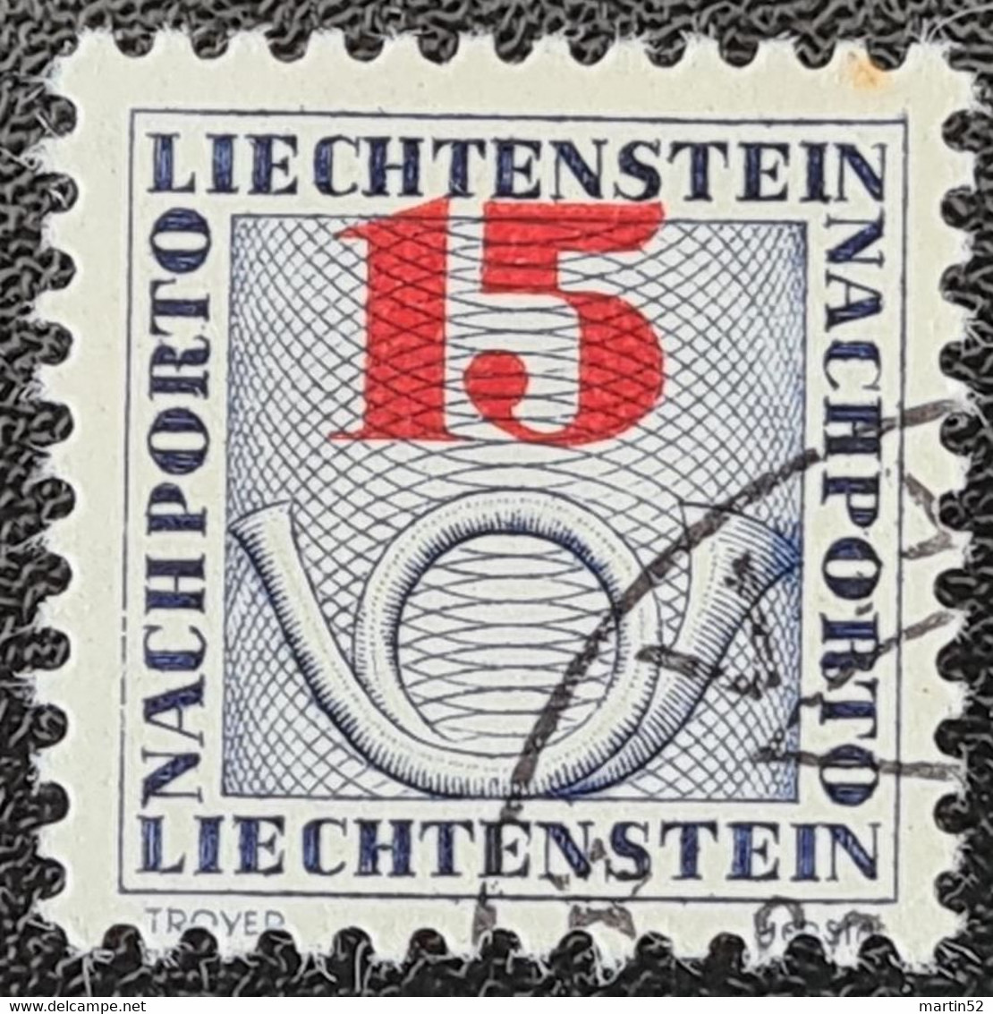 Liechtenstein 1940: LETZTE NACHPORTO-Marken Nr.21-28 (23 Ohne Rand) In Schweizer Währung Gestempelt Used (Zu CHF 40.00) - Taxe