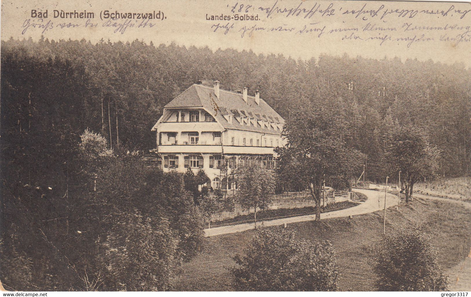 3704) BAD DÜRRHEIM - Schwarzwald - Landes Solbad - SEHR ALT !! 30.05.1921 !! - Bad Duerrheim